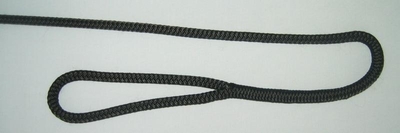 3/8" X 8' NYLON DOUBLE BRAID FENDER LINE - BLACK